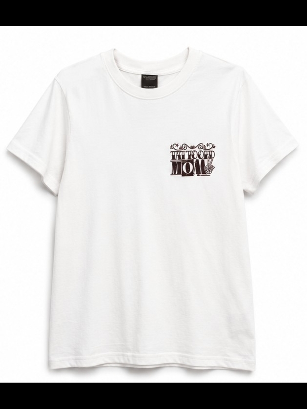 White Graphic 'Tattooed Mom'  Tee